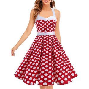 Vintage Women's Cute 1950s Cocktail Party Retro Dress Audrey Hepburn Style